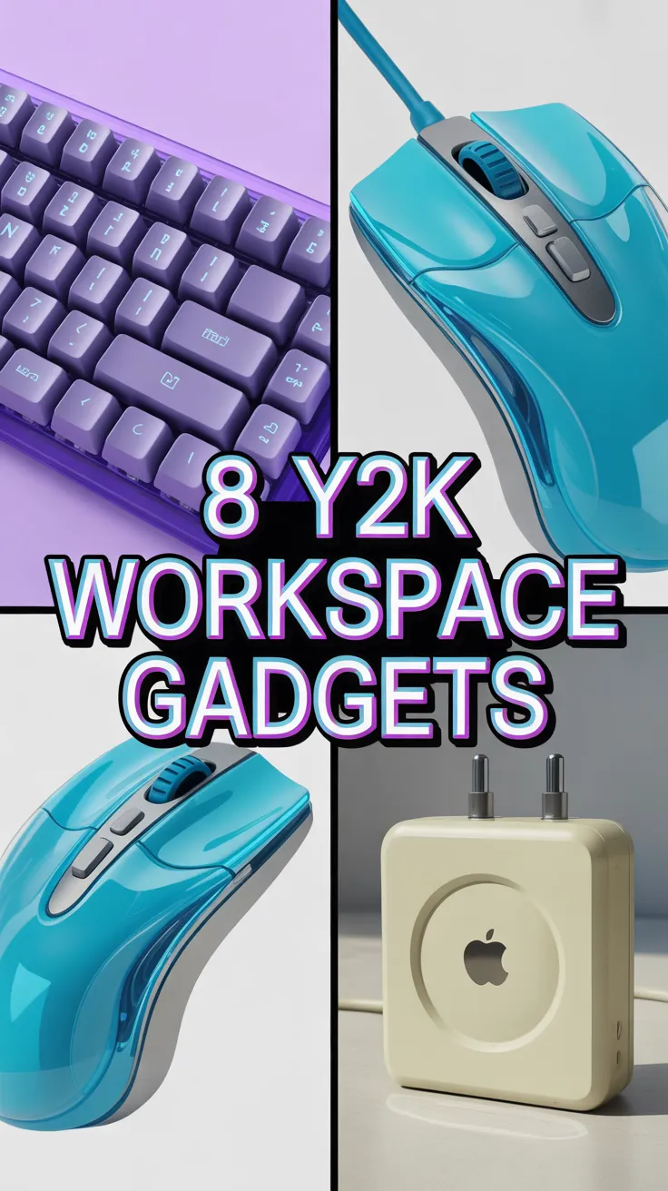 cyberdeck diy, clear mechanical keyboard, liquid aqua mouse, cute tech, y2k tech