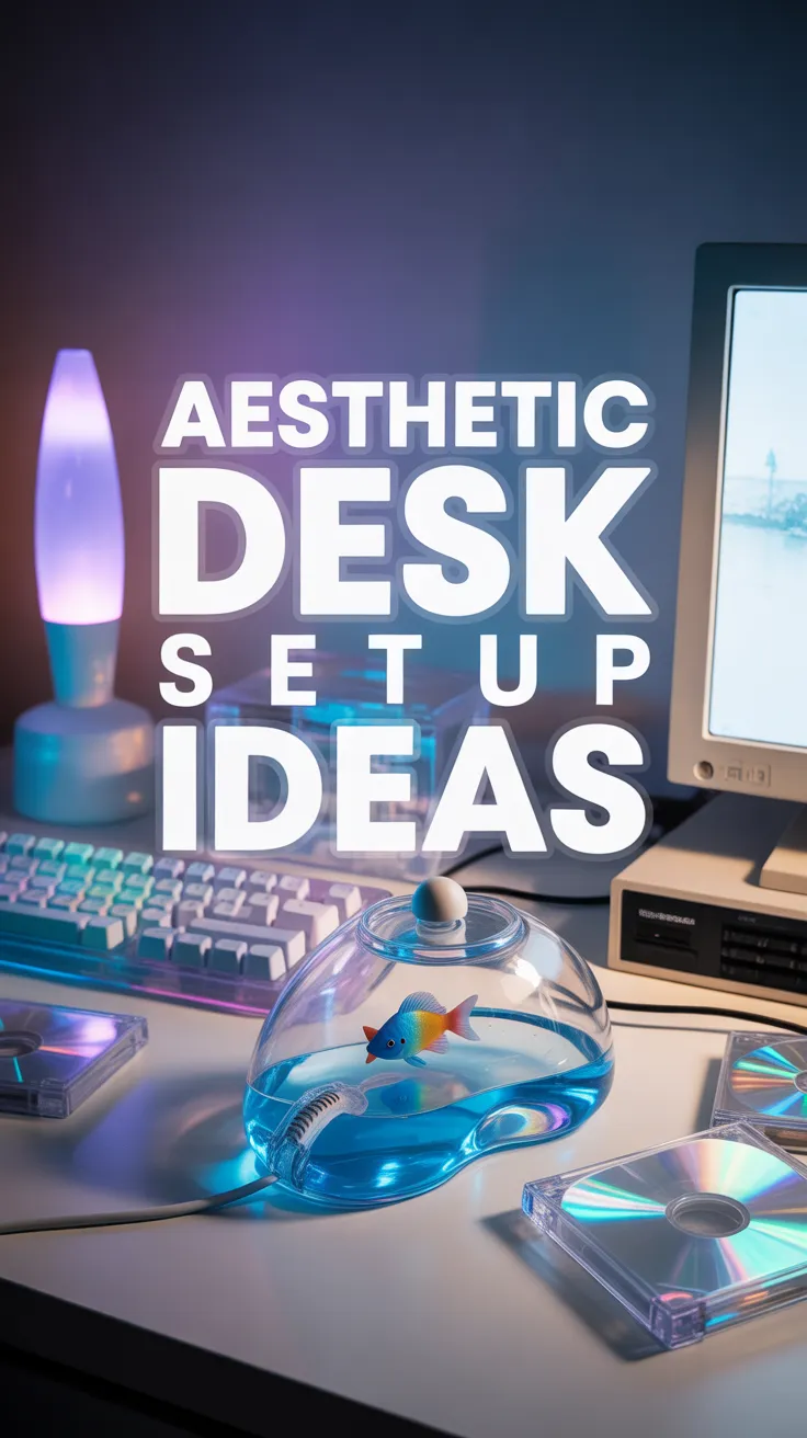 transparent tech, liquid aqua mouse, y2k cyberdeck diy, transparent keyboard, aesthetic desk accessories