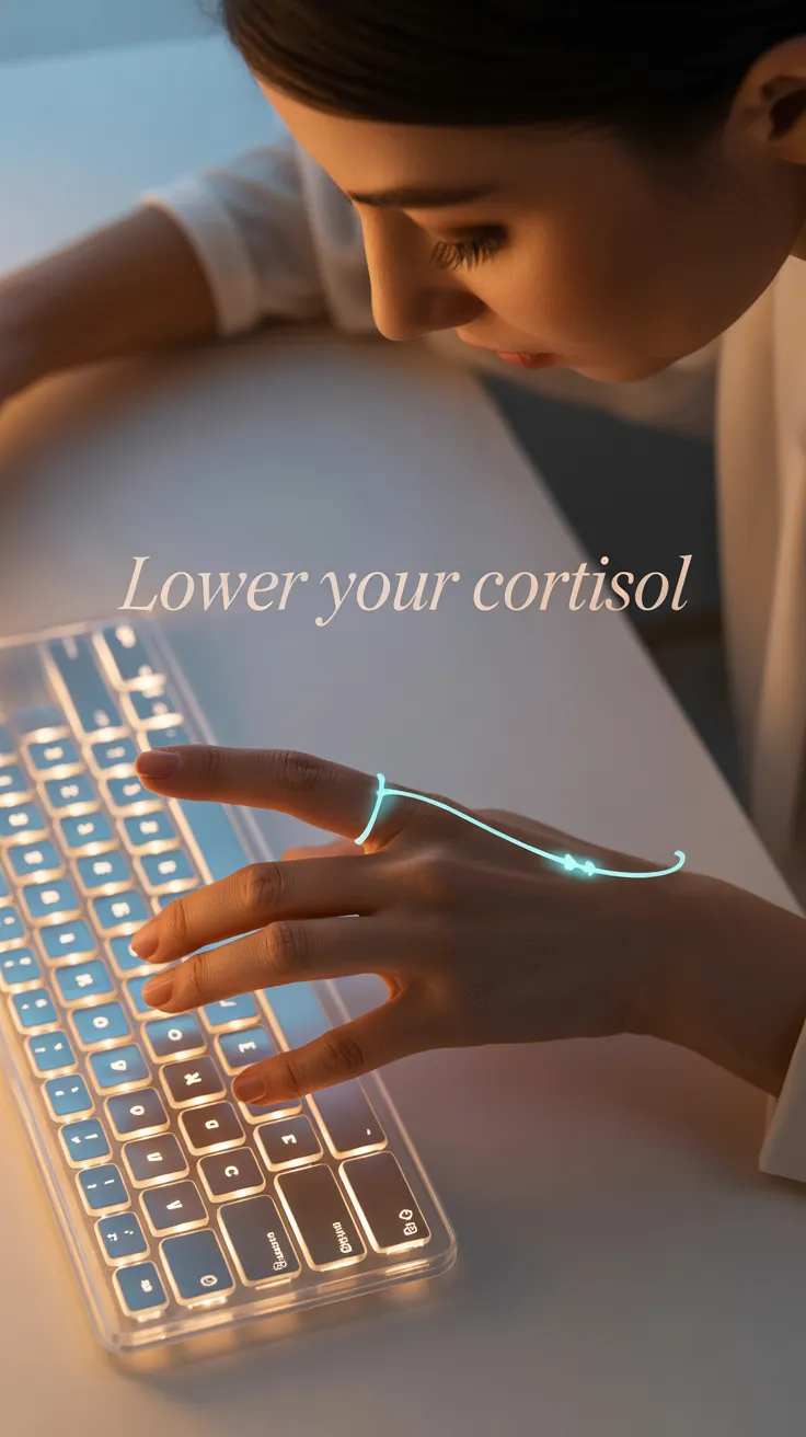 neurowellness gadgets, wearable tech aesthetic, screen-free fitness tracker, aesthetic smart ring, stress tracking ring