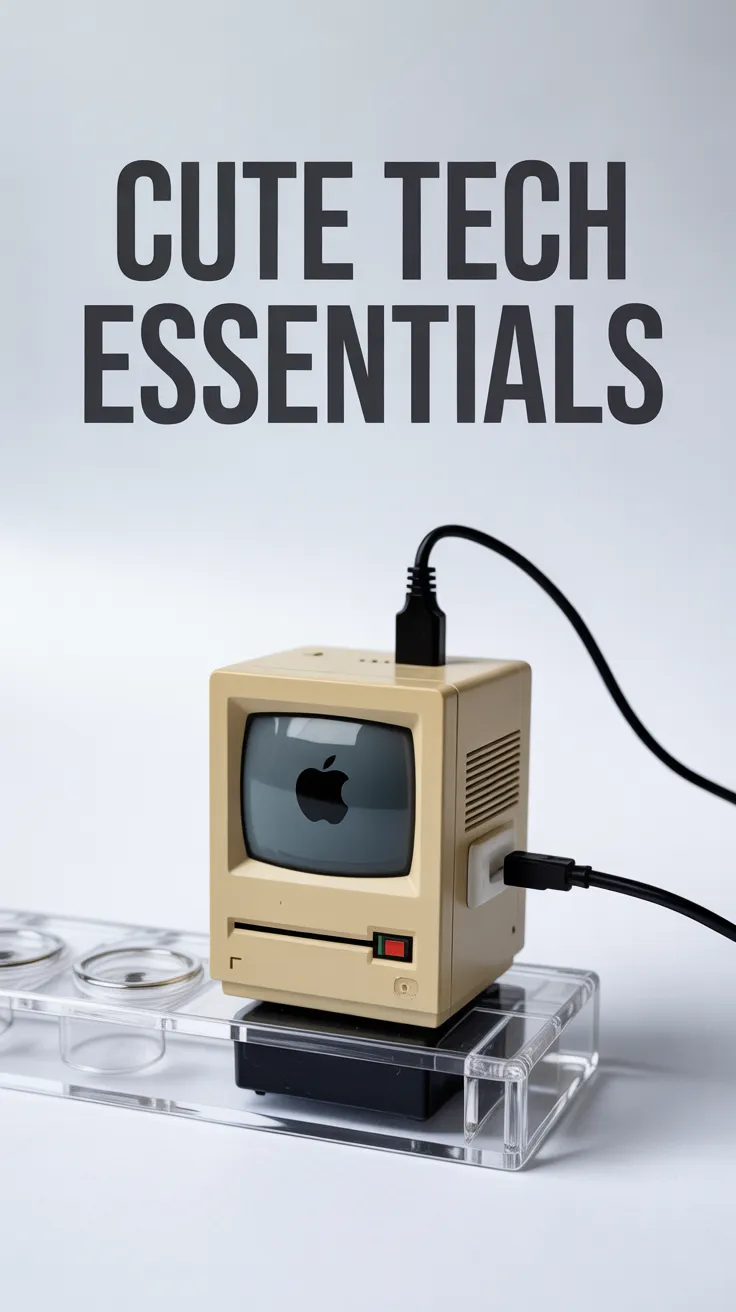 cyberdeck diy, transparent tech, retro desk setup, cute tech, y2k room decor