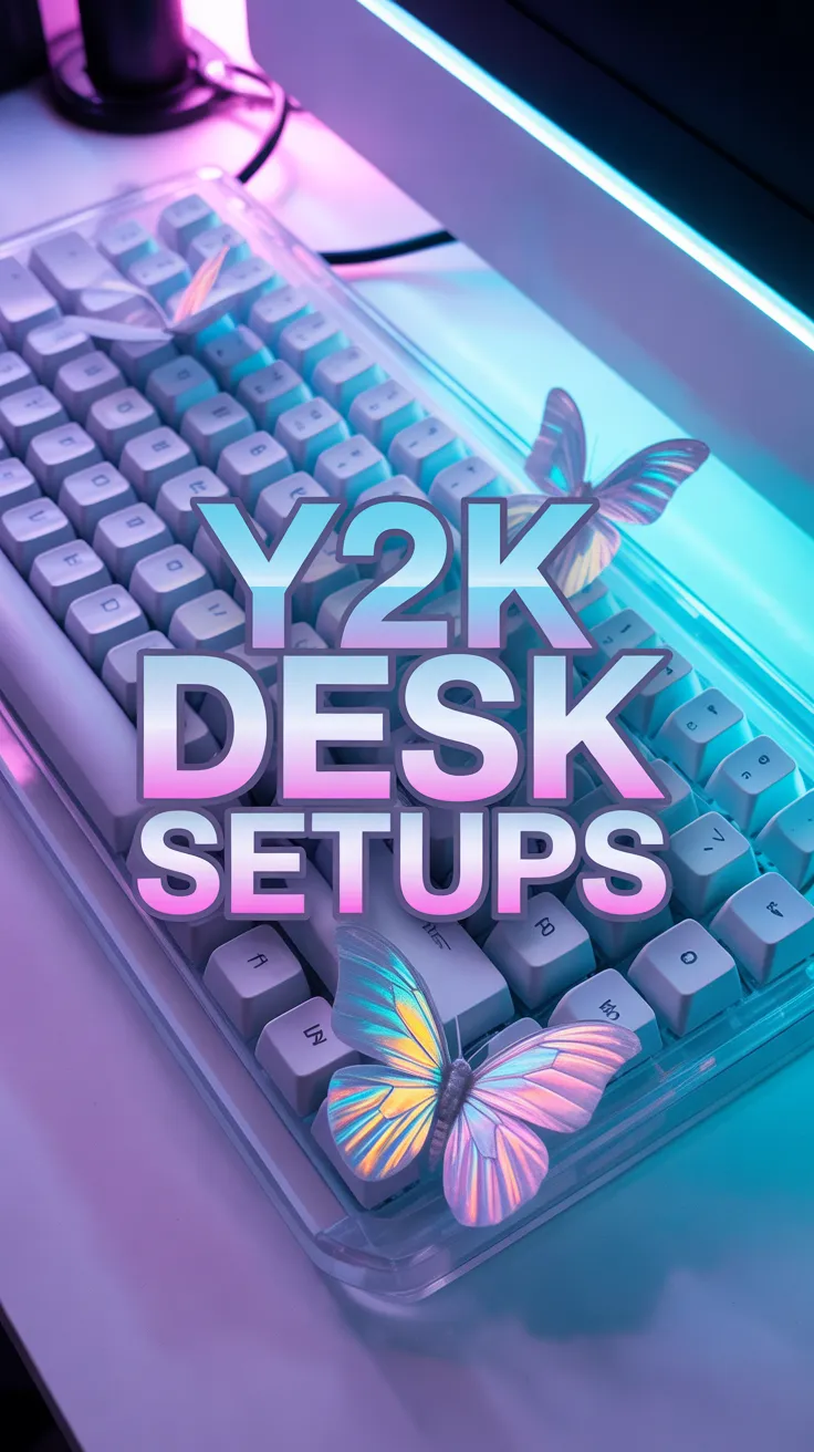 2000s electronics, liquid aqua mouse, transparent desk accessories, cute tech, aesthetic workspace